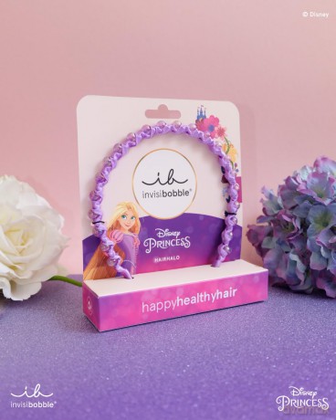 invisibobble KIDS HAIRHALO Disney Rapunzel - Haareif Lila - Haarreifen Mädchen, Haarschmuck Mädchen, Haarband für Prinzessinnen-Looks, 1 stück (1er Pack)