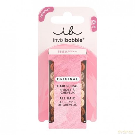 invisibobble Original Haargummi Café au Lait | Besonders sanft zum Haar | Gegen Haarbruch und Spliss | Ohne Abdruck | 8 Stück