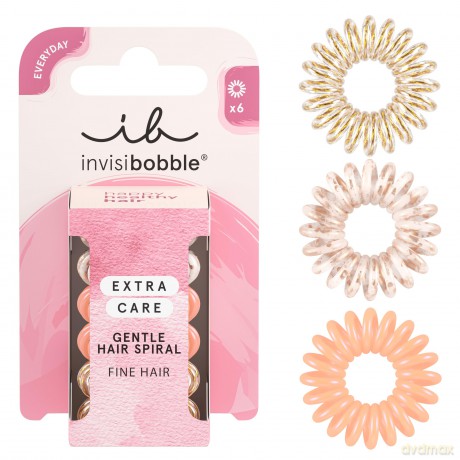 invisibobble Original Haargummis EXTRA CARE Delicate Duties | Haargummi Set Besonders sanft zum Haar | Gegen Haarbruch und Spliss | Ohne Abdruck | 6 Stück