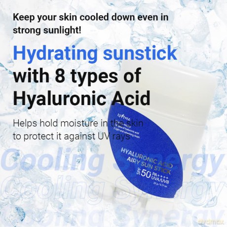 ISNTREE Hyaluronic Acid Airy Sun Stick - Sonnencreme ideal für unterwegs - Sunscreen SPF/LSF 50+