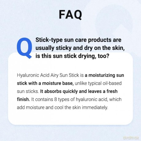 ISNTREE Hyaluronic Acid Airy Sun Stick - Sonnencreme ideal für unterwegs - Sunscreen SPF/LSF 50+