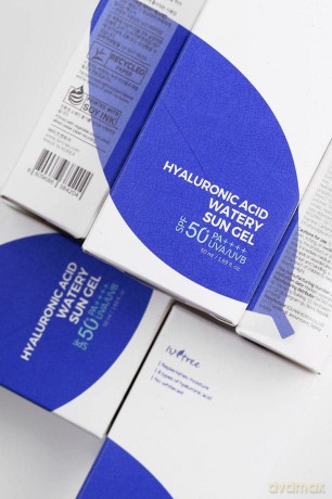 ISNTREE Hyaluronic Acid Watery Sun Gel 50ml - Sonnencreme für Gesicht mit Hyaluron - SPF/LSF 50+ Sunscreen