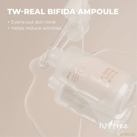 ISNTREE TW-Real Bifida Ampulle 50 ml 1,69 fl.oz | Pflege für die Hautelastizität | Macht die Hautstruktur weich | Straffungs- und Faltenpflege | Reichhaltige Nährstoffe