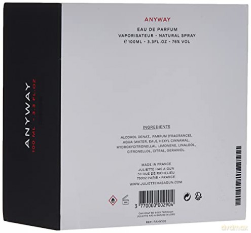 Juliette has a gun Anyway femme/women, Eau de Parfum Spray, 1er Pack (1 x 100 ml)