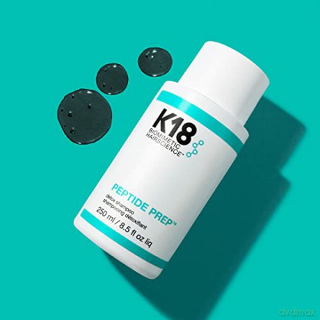 K18 K18 Peptide Prep Color Safe Detox Clarifying Shampoo nährt das Haar und entfernt gleichzeitig Ablagerungen für ein sauberes, gesundes Haar, 8,5 fl oz, transparent