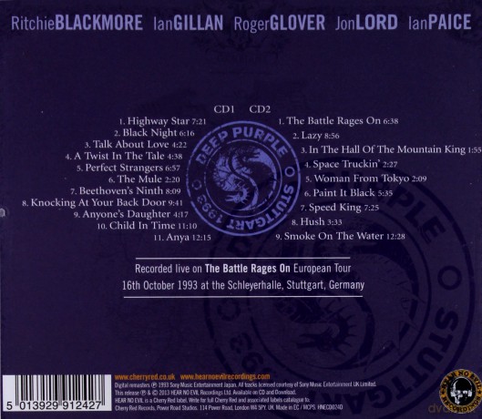 Deep Purple: Live In Stuttgart 1993 [CD]