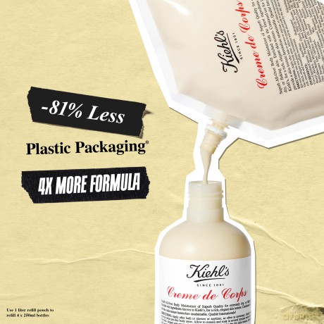 Kiehl's BODY CREME DE CORPS Refill Pouch, 1 L.