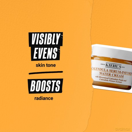 Kiehl's Calendula Serum-Infused Water Cream femme/woman Gesichtscreme, 100 ml