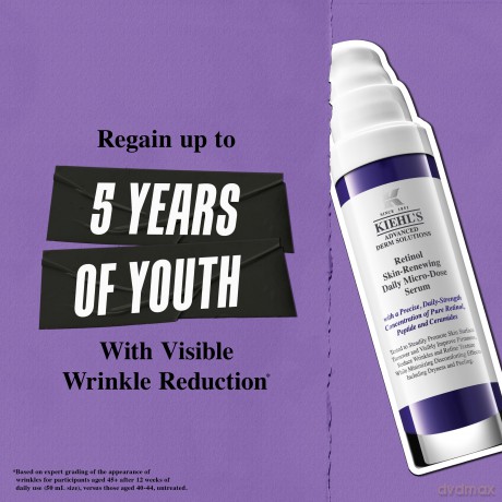 Kiehl's FACECARE RETINOL SKIN-RENEWING DAILY MICRO-DOSE TREATMENT, 50 ml., Blau