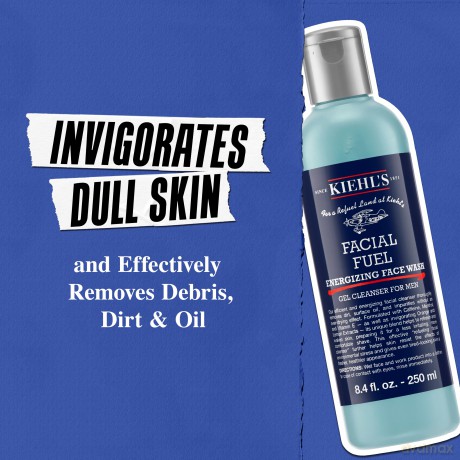 Kiehl's Facial Fuel Energizing Face Wash homme/man Reinigungsgel, 500 ml
