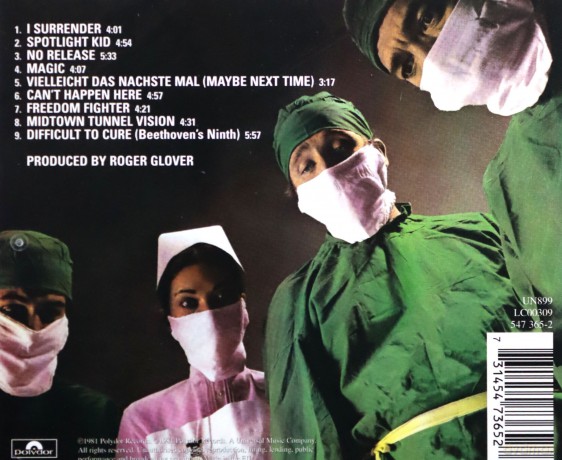 Rainbow: Difficult To Cure (Wersja Zremasterowana) [CD]