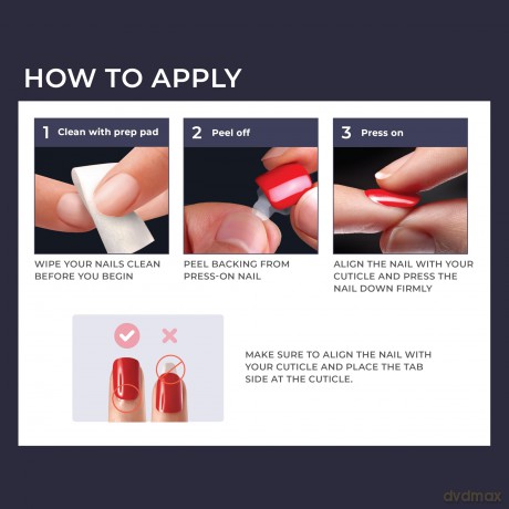 KISS imPRESS Press-On Maniküre, vor Sonnenuntergang, kurze Länge, quadratisch, mit PureFit-Technologie, inkl. Prep Pad, Mini File, Nagelhaut Stick und 30 Fake Nails