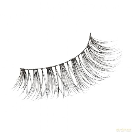KISS Magnetische Wimpern, Tempt, 1 Paar synthetische falsche Wimpern mit 5 Doppelstärken-Magneten Schwarz