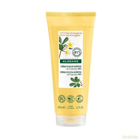 Klorane Nourishing Shower Cream with Organic Cupuaçu Frangipani Flower 200ml