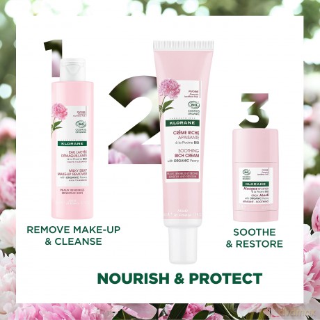 KLORANE Reichhaltige Bio-Pfingstrosencreme, 40 ml