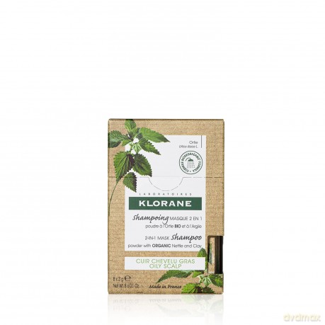 Klorane Shampoo 2 In 1 Maske Mit Bio Ortiga Und Ton 8x3g