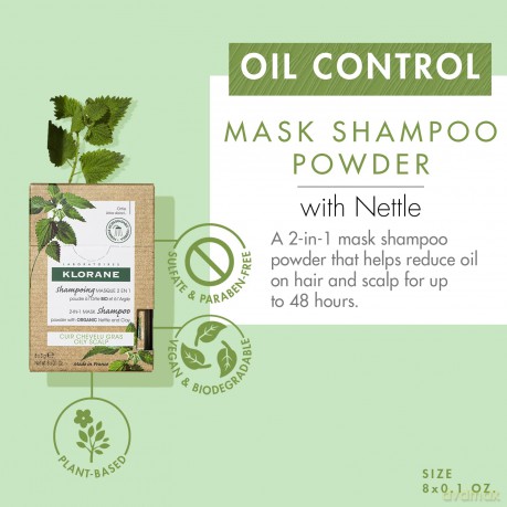 Klorane Shampoo 2 In 1 Maske Mit Bio Ortiga Und Ton 8x3g