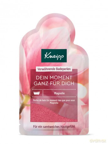 Kneipp Badeperlen Dein Moment ganz für Dich - Badezusatz mit hochwertigem Magnolien-Extrakt und reichhaltigem Arganöl für ein samtweiches Hautgefühl - 60g