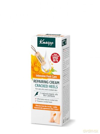 Kneipp Creme rissiger Fersen; repariert und verhindert Risse in den Fersen; regeneriert; beruhigt und erfrischt; natürliche und organische Öle; Harnstoff; Panthenol; Orangengeruch; 50 ml