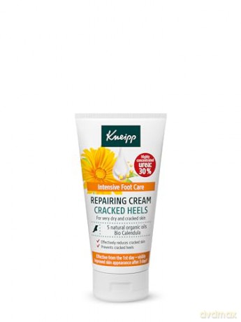 Kneipp Creme rissiger Fersen; repariert und verhindert Risse in den Fersen; regeneriert; beruhigt und erfrischt; natürliche und organische Öle; Harnstoff; Panthenol; Orangengeruch; 50 ml