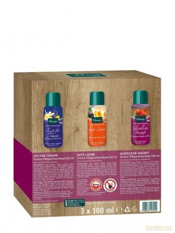 Kneipp Happy Bath Time Schaumbad Geschenkpackung, 3 x 100ml