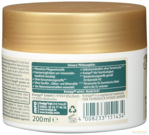 Kneipp Verwöhnendes Creme-Öl Peeling, 2er Pack (2 x 200 ml)