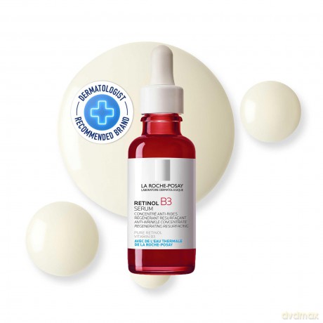 La Roche Posay Anti-Falten Serum-Konzentrat, Für normale bis empfindliche Haut, Intensiv Korrigierend und Regenerierend, Retinol und Vitamin B3, Retinol B3 Serum, 30 ml