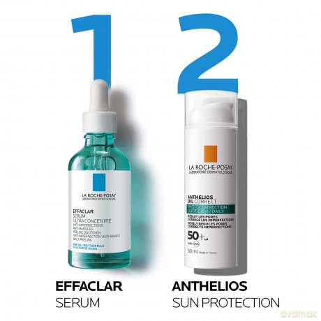 La Roche-Posay Anthelios Sonnenschutz Gel Creme fürs Gesicht LSF 50+ 50 ml - Gesichtspflege Gesichtscreme mit UV-Schutz