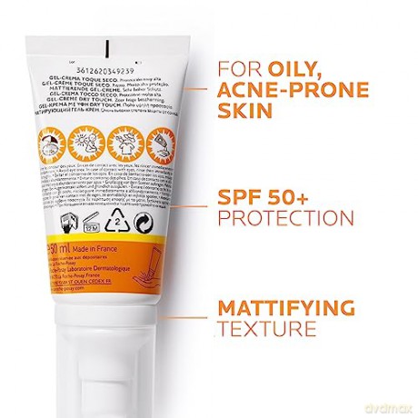La Roche-Posay Anthelios Touch SEC SP50 + T50, Parfümfrei, Braun, 50 ml