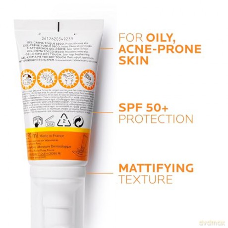 La Roche-Posay Anthelios Touch SEC SP50 + T50, Parfümfrei, Braun, 50 ml