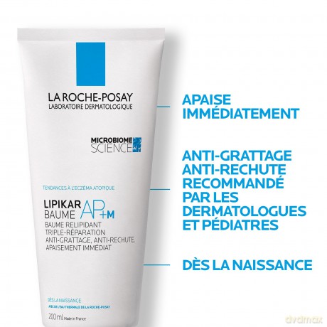 La Roche-Posay Microbiome Science Lipikar Baume AP+ M Creme Ecotube, 200 ml