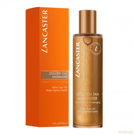 LANCASTER Golden Tan Maximizer After Sun Oil, Öl mit Repair-Komplex rehydriert und beruhigt, empfindliche Haut, 150ml