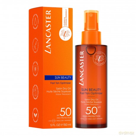LANCASTER SUN BEAUTY - Fast Tan Optimizer Pflegendes Sonnenöl SPF50 150 ml