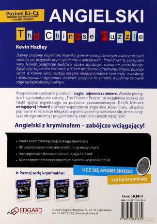 Angielski The Chinese Puzzle Kryminał Z Ćwiczeniami Poziom B2-C1 [KSIĄŻKA]