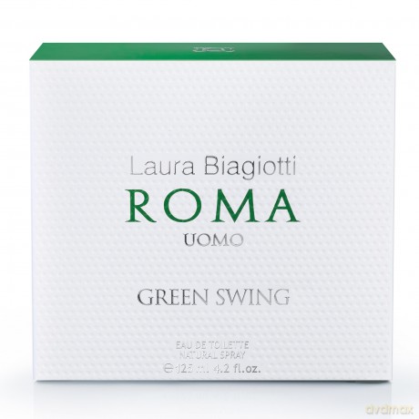Laura Biagiotti, Roma Uomo Green Swing Man, Eau de Toilette, Herrenduft, 125 ml