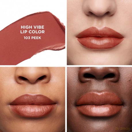 Laura Mercier High Vibe Lip Color Lipstick - Peek (Chestnut Rose) 0.05oz (1.4g)