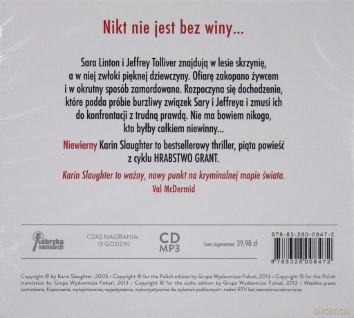 Niewierny - Karin Slaughter [Audiobook]