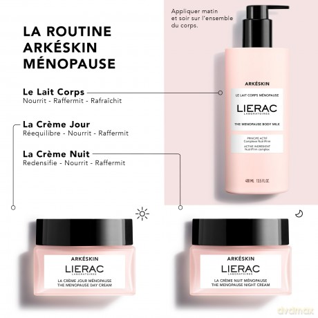Lierac Arkeskin Körpermilch, korrigiert sichtbare Zeichen der Menopause auf der Haut, Format 400 ml