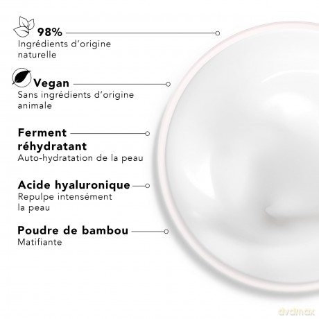 Lierac Hydragenist Nachfüll-Gel-Gesichtscreme zur Aufhellung, feuchtigkeitsspendend, für gemischte bis fettige Haut, Format 50 ml
