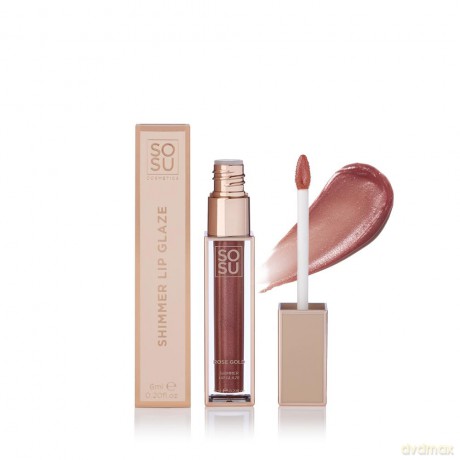 Lip gloss Shimmer Lip Glaze 6 ml - Shade: Rose Gold