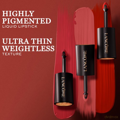 Long-lasting matte lipstick L`Absolu Rouge Drama Ink Semi-Matte Lip Ink 6 ml - Shade: 555 Soif de Vivre