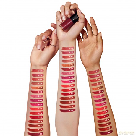 Long-lasting matte lipstick L`Absolu Rouge Drama Ink Semi-Matte Lip Ink 6 ml - Shade: 555 Soif de Vivre