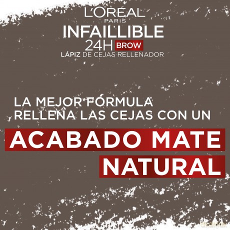 L'Oréal Paris Augenbrauenstift mit herausdrehbarer Dreiecksspitze für definierte und natürliche Augenbrauen, Infaillible Brows 24h Brow Filling Triangular Pencil, Nr. 6.0 Dark Blonde