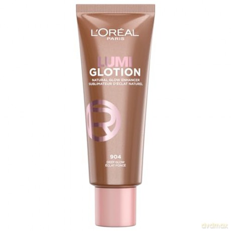 L'Oréal Paris Flüssiger Highlighter für Gesicht und Körper mit Glycerin und Sheabutter, Perfect Match Lumi Glotion, Natural Glow Enhancer, 904 Deep Glow, 40 ml