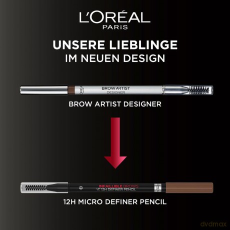 L'Oréal Paris Infaillible Brows 12H Brow Definer Pencil 7.0 Blonde für perfekt geformte und präzise definierte Augenbrauen, 1ml