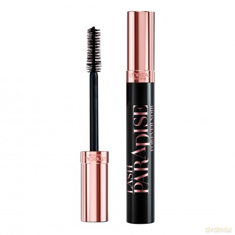 L'Oréal Paris Lash Paradise Forever Noir Mascara, Spektakuläre Länge, Pflegende Formel, Farbton: Forever Noir, 6.4 ml