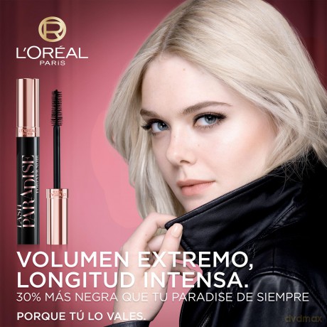L'Oréal Paris Lash Paradise Forever Noir Mascara, Spektakuläre Länge, Pflegende Formel, Farbton: Forever Noir, 6.4 ml