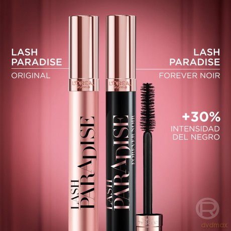 L'Oréal Paris Lash Paradise Forever Noir Mascara, Spektakuläre Länge, Pflegende Formel, Farbton: Forever Noir, 6.4 ml