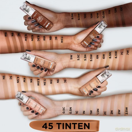 L'Oréal Paris Perfect Match in 12N Ebony, flüssiges Make-up natürlichen Teint, 30 ml