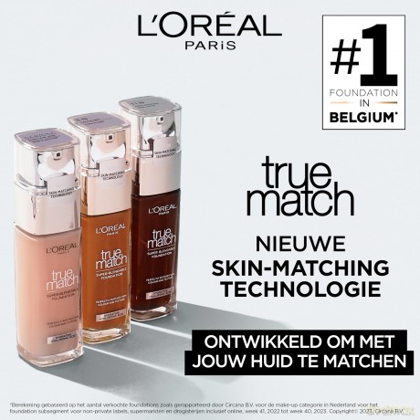 L'Oréal Paris Perfect Match in 12N Ebony, flüssiges Make-up natürlichen Teint, 30 ml